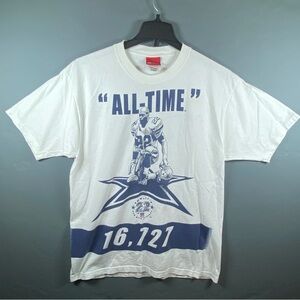 Reebok Dallas Cowboys Emmitt Smith All Time Leading Rusher T-Shirt Size M